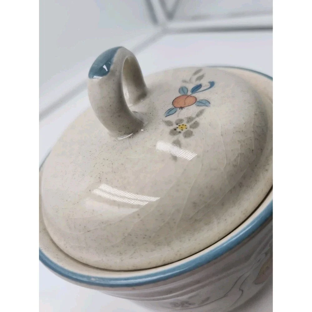 International China Stoneware Marmalade Goose Geese Sugar Dish Vintage Cottage